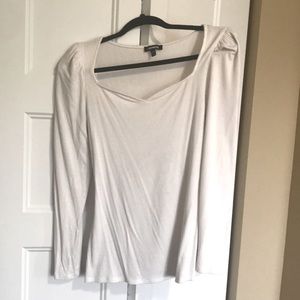 Fun white going-out long sleeve
